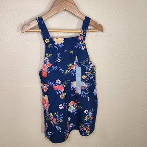 Dark Blue Floral Dress - babyGap Size 2 NWT